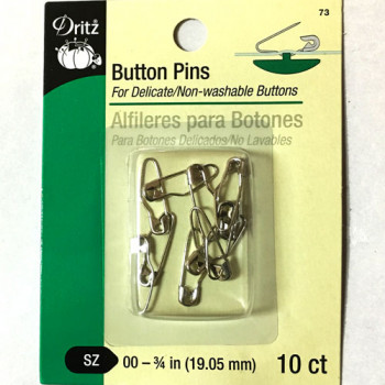BP-73  Button Pins, 10 Count
