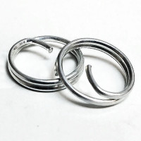 BTR-01- Zinc, 1/2 inch Button Rings -- Sold by the Dozen 