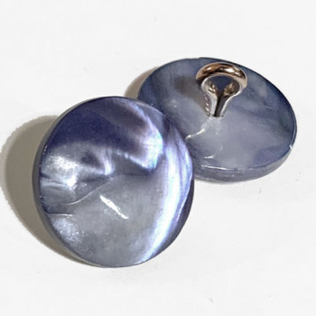 BU-050 Blue Mussel Shell Shank Button, 5/8" BU-050 Blue Mussel Shell Shank Button, 5/8"