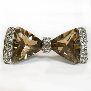 BW-128A - Rhinestone Gem Bowtie Brooch BW-128A - Rhinestone Gem Bowtie Brooch