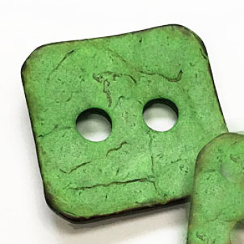 CO-1139 Square Apple Green Coconut Button with Oversize Holes, 1-1/2" x 1-1/2" CO-1139 Square Apple Green Coconut Button with Oversize Holes, 1-1/2" x 1-1/2"