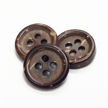 CO-17-D  Coconut Shirt Button, 1/2" - Priced by the Dozen