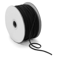 EL-1005 Black, 2mm Soft Knit Elastic Cording — Sold in lengths of 36 Yards