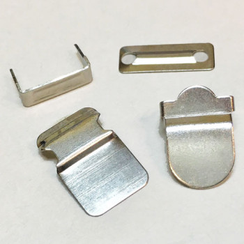 FSN-04 - Nickel Finish 4-Part Pant Closures, Sold per Pack of 4 Sets 