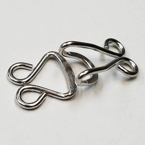 Fsn 952 Large Metal Hook And Eye Fastener Silver 