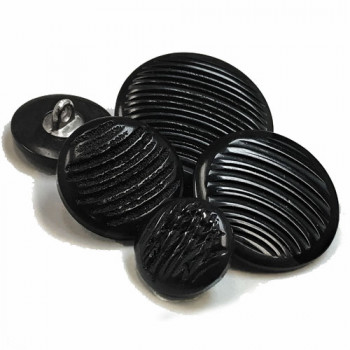 H-1285- Fashion Button with Shank, 6 Sizes