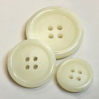HMA-001 Ivory Suit, Jacket, and Overcoat Button, 3 Sizes
