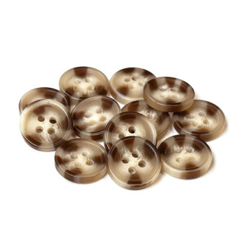 HN-090  Mottled Tan Sport Shirt Button, 12.5mm - Priced by the Dozen