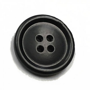 HN-3100-D Satin Black Pant Button, 5/8" - Sold by the Dozen