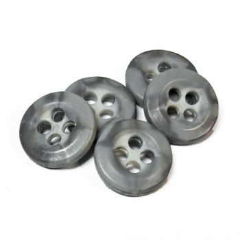 HN-3090 Grey Sport Shirt Button, 11mm - Priced per Dozen