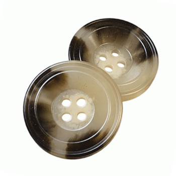 HN-321 - Brown and Tan Button - 27mm HN-321 - Brown and Tan Button - 27mm