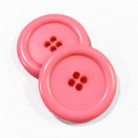 KB-809 Large, 1" Pink Button, Priced by the Dozen - (SAVE WHEN BUYING 12 DOZEN OR MORE!)