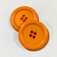 KB-810 Large, 1" Orange Button, Priced by the Dozen  - (SAVE WHEN BUYING 12 DOZEN OR MORE!)