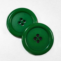KB-811 Large, 1" Green Button, Priced by the Dozen - (SAVE WHEN BUYING 12 DOZEN OR MORE!)