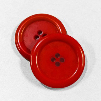 KB-812 Large, 1" Red Button, Priced by the Dozen - (SAVE WHEN BUYING 12 DOZEN OR MORE!)