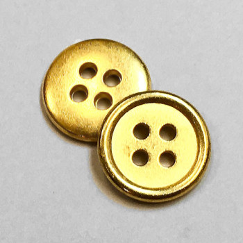 M-1206-Bright Gold 4-Hole Shirt Button