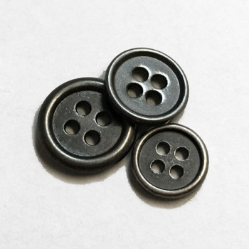 M-1255-D Metal Shirt Button, 3 Sizes - Priced Per Dozen