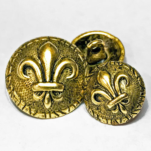 M1880 Fleur de Lis Button 2 Sizes