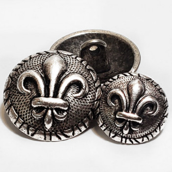M-1882 Fleur de Lis Button - 2 Sizes M-1882 Fleur de Lis Button - 2 Sizes