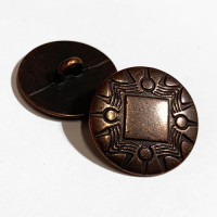 M-2251-Metal Fashion Button with Shank. 11/16" 
