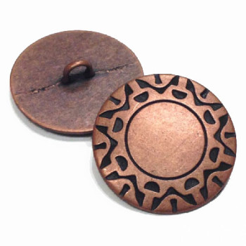 M-2275 Southwestern Metal Shank Button, 7/8"