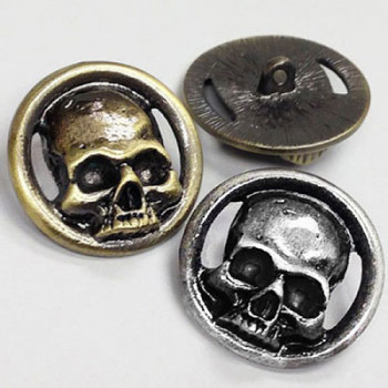 skull coat buttons