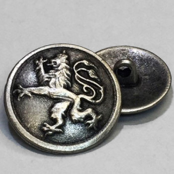M-7908 Antique Silver Metal Button with Griffin Design, 2 Sizes M-7908 Antique Silver Metal Button with Griffin Design, 2 Sizes