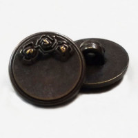 M-7915-D Metal-Look Plated Button, Sold by the Dozen