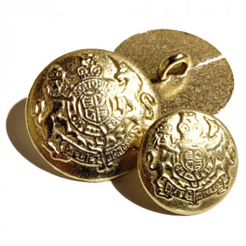 M-816 Satin Gold Blazer Button - 2 Sizes M-816 Satin Gold Blazer Button - 2 Sizes