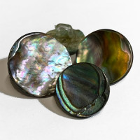 MA-210 - NZ Abalone Button with Shank, in 3 Sizes 