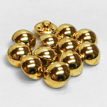 MG-7600-D Gold Metal Button, 4 Sizes Sold by the Dozen 