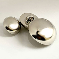 MSP-7200-D  Hi-Domed Silver Button,  Priced by the Dozen - 2 Sizes