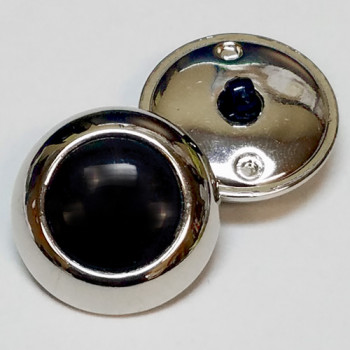 MSP-7246  Silver and Black Fashion Button
