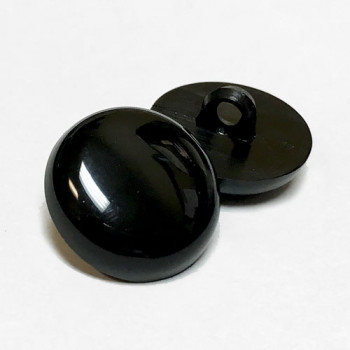 NV-0100D Black Shank Button, 3/4" - Sold by the Dozen