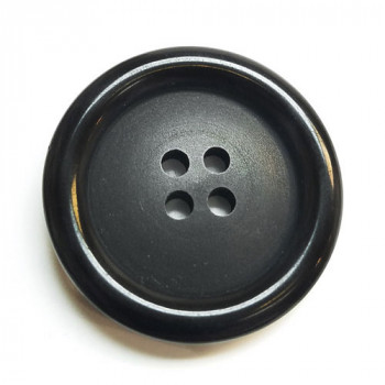 NV-1120 - Large, Black Fashion Button, 1-1/2"