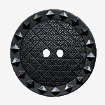 NV-1333-Black Fashion Button, 2 Sizes 