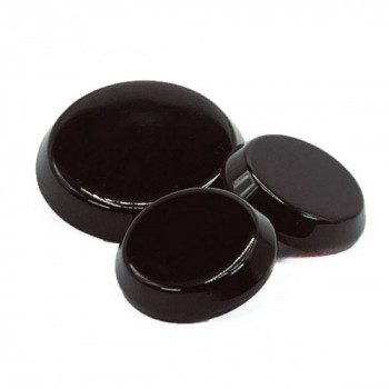 NV-1405-S - Polished Black Shank Button, 3 Sizes