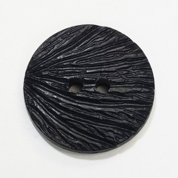 NV-511 - Black, Textured Shell Look Button