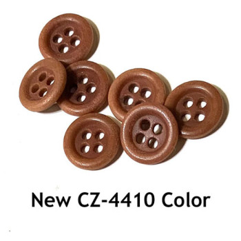 CZ-4410 - Dark Tan Genuine Corozo Sport Shirt Button, 12mm - Sold by the Dozen