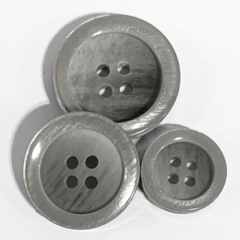 P-0367 - Light Grey Pearl Fashion Button, 3 Sizes