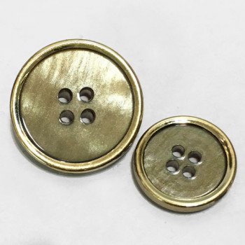 P-12138 Iridescent Tan + Gold Button, 2 Sizes P-12138 Iridescent Tan + Gold Button, 2 Sizes