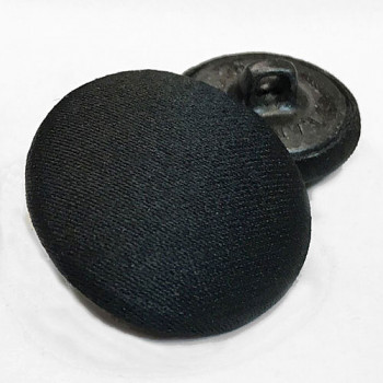 Black Satin Covered Buttons 4 x 19 mm Formal/Tuxedo 