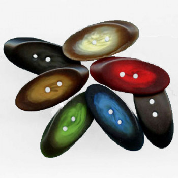 TGA-540-Oval Toggle Button, 1-1/4" - available in 7 Colors