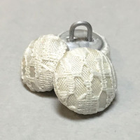 W-1039 Ivory Lace Bridal Buttons, 2 Sizes - Priced by the Dozen