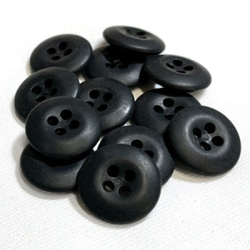 WB-27-Matte Black Uniform Button, 17mm - Sold by the Dozen 