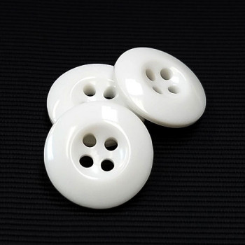 WB-28-Polished White Uniform or Chef Button - 2 Sizes, Sold by the Dozen 