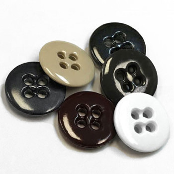 WBA-02 - Melamine Suspender Button, 17mm - 6 Colors - Priced by the Dozen or Gross
