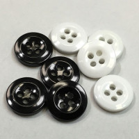 WBB-03  Shirt or Uniform Button in White or Black - Sold by the Dozen