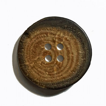 WDA-305 Faux Wood Slice Button, 1" - Sold by the Dozen