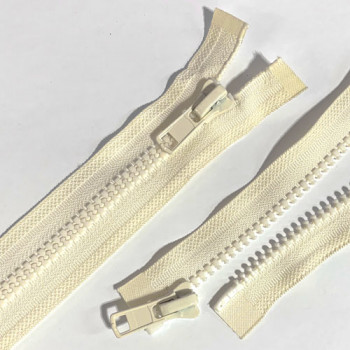 ZPM-8IV26 - #8 Molded Plastic Separating Zipper - 25.5 inch, Cream